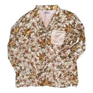 Sweet Honey For Mom- Ladies XL Floral Long sleeve sleep top